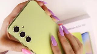 SAMSUNG GALAXY A34 - Unboxing ASMR Lime (green)