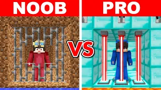 NOOB VS PRO: GÜVENLİ HAPİSHANE KAPIŞMASI! - Minecraft