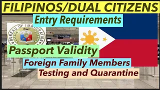 PHILIPPINE ENTRY REQUIREMENTS FOR ALL FILIPINOS AND DUAL CITIZENS | COVID RULES STILL IMPLEMENTED