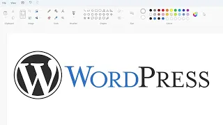 How to draw the WordPress logo using MS Paint | How to draw on your computer