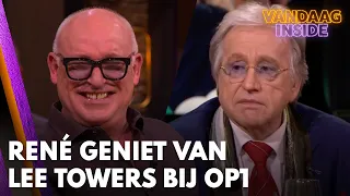 René geniet van Lee Towers bij Op1: 'Fenomenaal om naar hem te kijken!' | VANDAAG INSIDE