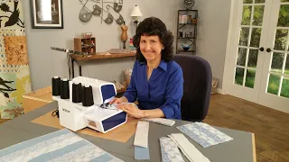 Joanne Banko shows a quick quilt as you go serger technique on PBS It's Sew Easy TV show 1712.