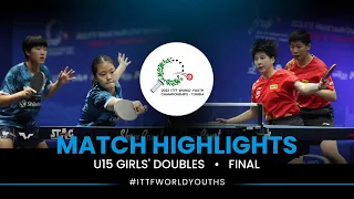 Yoo Y./Lee S. vs Xiang J./Yan Y. | Final U15 GD | ITTF World Youth Championships 2022