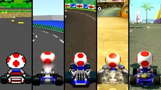 Evolution of Toad in Mario Kart (1992-2019)