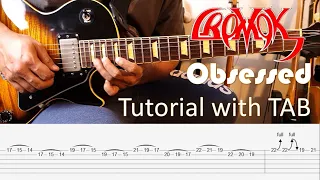 CROMOK - Obsessed - Guitar Intro & Solo Tutorial with TAB