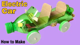 How to Make a Car Out of Plastic Bottle - (Powered Car/Electric Toy) Amazing idea