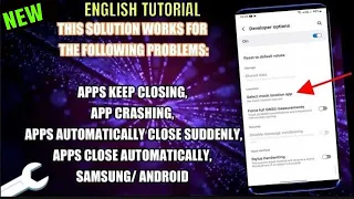 How To Fix Apps Keep Closing Android/Samsung 2023 || Apps Automatically Close || App Keep Crashing