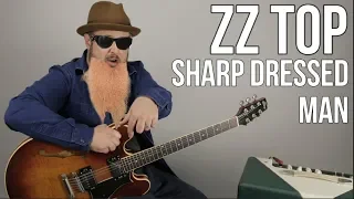ZZ Top Sharp Dressed Man Guitar Lesson + Tutorial