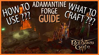 Baldur's Gate 3 - Adamantine Forge GUIDE - Craft and Overview of all items in the forge