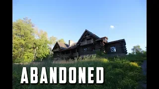 Abandoned Log Mansion Lost in The Woods