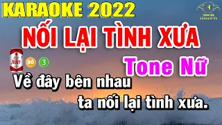 Nối Lại Tình Xưa Karaoke Tone Nữ Nhạc Sống | Trọng Hiếu