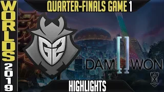 G2 vs DWG Highlights Game 1 | Worlds 2019 Quarter-finals | G2 Esports vs Damwon Gaming G1