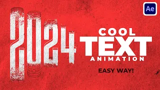 Cool Text Animation In After Effects: After Effects Tutorial | Easy Way - No Plugin