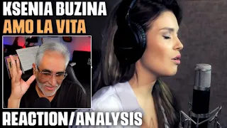 "Amo La Vita"  (Anna Tatangelo cover) by Ksenia Buzina, Reaction/Analysis by Musician/Producer