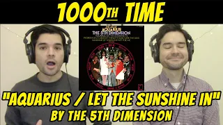 Aquarius/Let the Sunshine In - The 5th Dimension | TWINS REACTION to 1000th time listen!