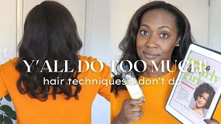 HAIR // 10 POPULAR natural hair care techniques I NEVER USE for healthy hair | ALOVE4ME