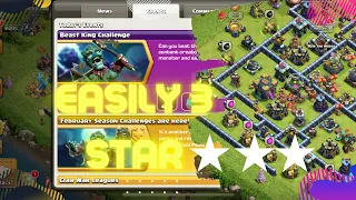 New event challenge easily 3 star 🤔||Beast King challenge || clash of clan | coc