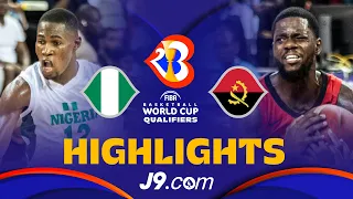🇳🇬 Nigeria vs 🇦🇴 Angola | J9 Basketball Highlights - #FIBAWC 2023 Qualifiers