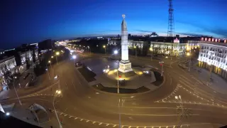 Timelapse: Минск - площадь победы