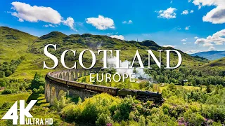 FLYING OVER SCOTLAND (4K UHD) - Relaxing Music Along With Beautiful Nature Videos - 4K Video HD