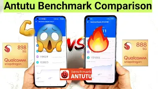 Snapdragon 898 vs 888 Antutu Test Score Comparison OMG Huge difference 😲😱😯🔥