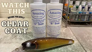 Clear coating a Musky Lure | The best epoxy to use!