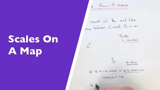 How To Work Out The Real Life Distance From A Map By Using A Scale.