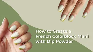 How to Do a Slanted French Tips Mani | Nail Tutorial by DipWell Nails
