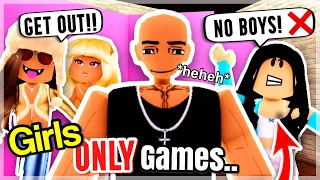 I Pretended To be a BOY in GIRLS ONLY Games..😳