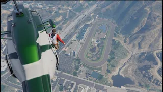 GTA 5. Part 241 - Parachute Jumps Aim for the Fairway and Photo Finish