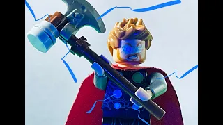 Thor arrives in Wakanda in lego