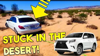 Sand-Trapped Mercedes Recovered By Lexus GX