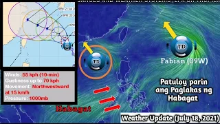 Bagyong Fabian | Weather Update July 18 2021 | PAGASA Weather Forecast | Habagat