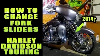 2014+ HARLEY DAVIDSON TOURING CHROME FORK SLIDERS & COVERS INSTALL