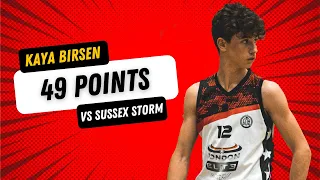 49 Points by Kaya Birsen | Sussex Storm vs London Elite Highlights | 2022/23 NBL U14 Premier