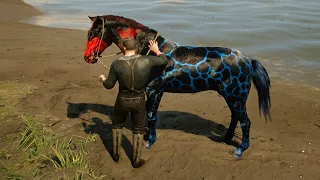RDR 2 New Fronit wild horse caught by Author Morgan