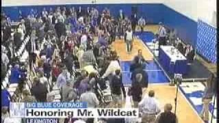 Mr. Wildcat's Cub Welcomes Coach Cal To The Bluegrass