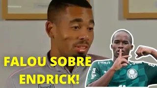 GABRIEL JESUS FALA SOBRE ENDRICK! "EU SO PEÇO UMA COISA...