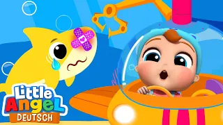 Baby Hai hat ein Aua! | Zeichentrick | Little Angel Deutsch - Kinderlieder