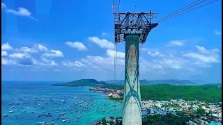 7.9KM WORLD´S LONGEST CABLE CAR RIDE / FUNICULAR FROM AN THOI TO HON THOM PHU QUOC VIETNAM