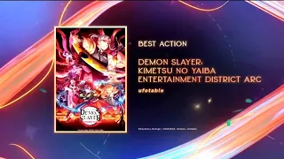 Best Action Anime Award Winner Demon Slayer | DEMON SLAYER | Crunchyroll 2023 Awards