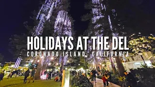 Hotel del Coronado Christmas 2021 | Holiday Light Show, Skating by the Sea