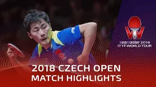 Zheng Peifeng vs Bastian Steger | 2018 Czech Open Highlights (1/4)