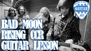 Bad Moon Rising - Creedence Clearwater Revival Easy Guitar Lesson