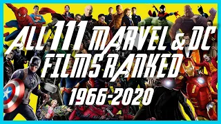 All 111 Marvel & DC Films Ranked (1966-2020)