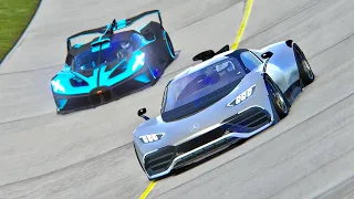 Bugatti Bolide vs Mercedes-AMG Project One at Old Monza