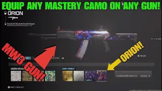 EQUIP ANY MASTERY CAMO ON ANY GUN! *MW3 GLITCH*