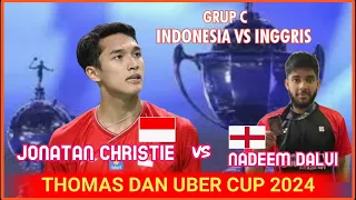 JONATAN CHRISTIE (INA) VS NADEEM DALVI (ENG) || THOMAS GUP 2024 FINALS GRUP C