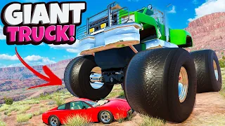 I Used the BIGGEST MONSTER TRUCK to Crush a House in BeamNG Drive Mods!