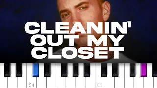 Eminem - Cleanin' Out My Closet (piano tutorial)